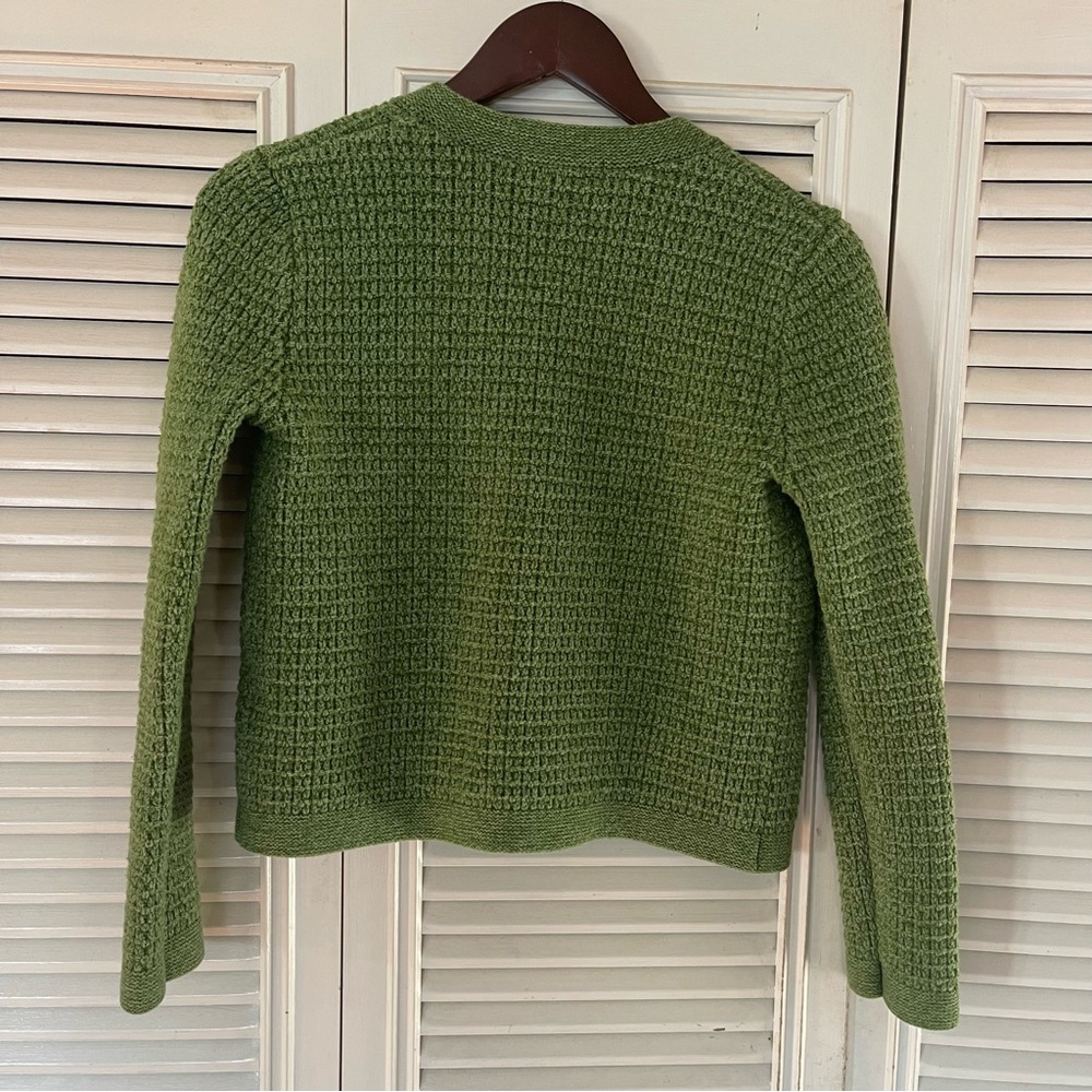 Uniqlo Green Knitted Cardigan Size Small - Picture 3 of 8